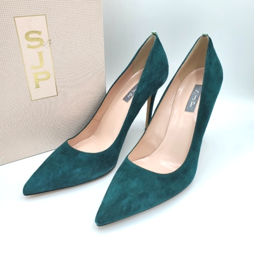 SJP Fawn heels, Deep Green size 41